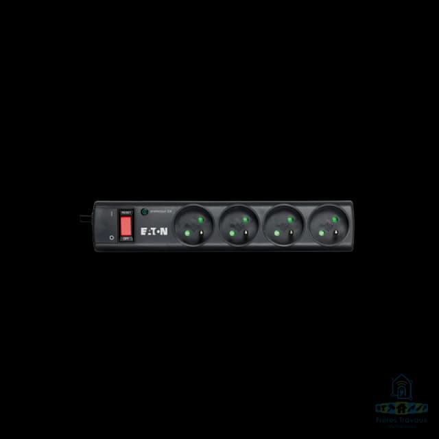 Multiprise parasurtenseur 4 prises FR 3 Line Protection EATON PS4F - Image 1