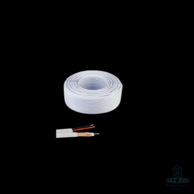 Bobine Cable Coaxial avec alimentation 100M
