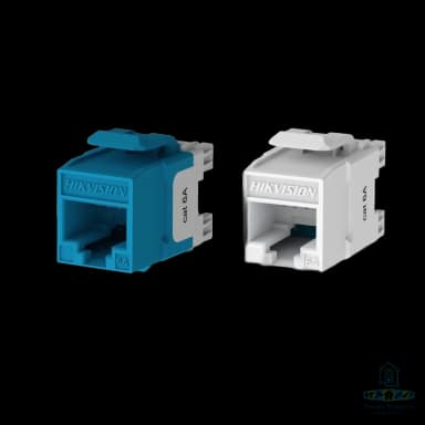 Prise Keystone Cat6A non blindée à 180° Hikvison DS-1CK6AU180T