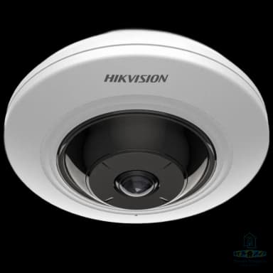 Camera IP 180 fisheye view Avec audio 5MP Hikvision DS-2CD2955G0-ISU