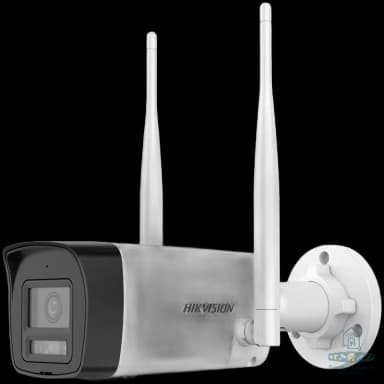 Caméra Bullet WI-FI Sans fil Hikvision 4MP Hybrid light, Two ways audio, Carte Hikvision DS-2CV1043G2-LIDWF