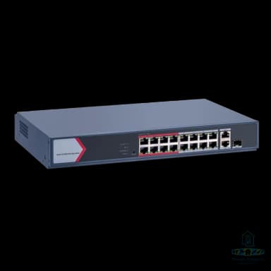 Hikvision Switch 16 Port Fast Ethernet Smart POE DS-3E1318P-EI/M