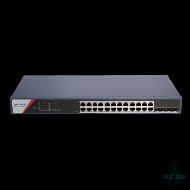 Switch Gigabit POE Smart 24 ports, 4 GE SFP, 370 W HIKVISION DS-3E1528P-SI-24P4F