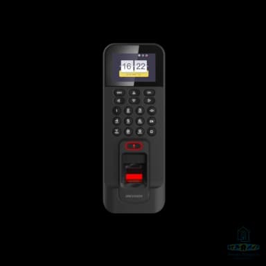 Terminal de contrôle d'accès par empreinte digitale + code + carte & badge Hikvision DS-K1T804AMF
