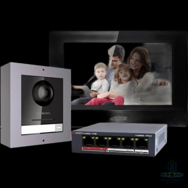 Kit interphone vidéo couleur connecté Hikvision DS-KIS602