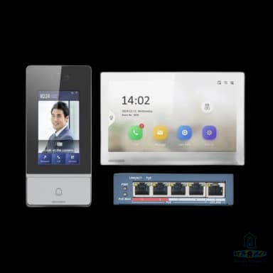 Hikvision PoE WiFi Facial Recognition IP Intercom Kit DS-KIS902-S