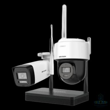 Kit Wi-Fi Hikvision IP 4MP – NVR + 1 Caméra Bullet + 1 Caméra PT Dôme NKS424W03H